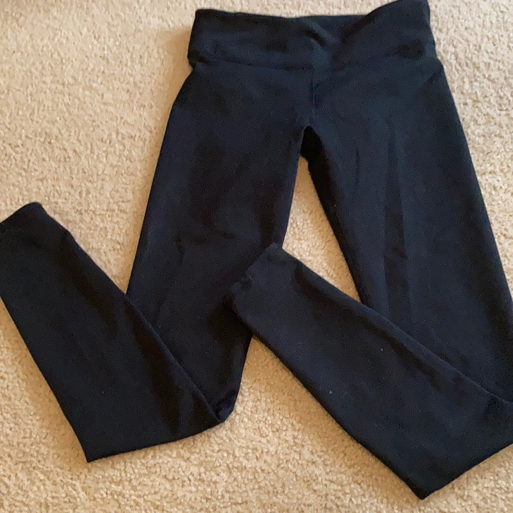 Basic black cotton leggings